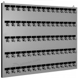 Estante para llaves, organizador de llaves, # 75MGN con 75 ganchos de metal atornillados y placa de identificación para concesionarios / agentes inmobiliarios / fábricas / oficinas
