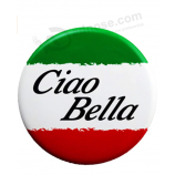 Italy Ciao Bella Metal Button – From Collection of Italian Pride Products at PSILoveItaly