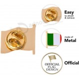 Italië land emaille gemaakt van metalen souvenir hoed mannen vrouwen patriottische Italiaanse (wapperende vlag revers speld)