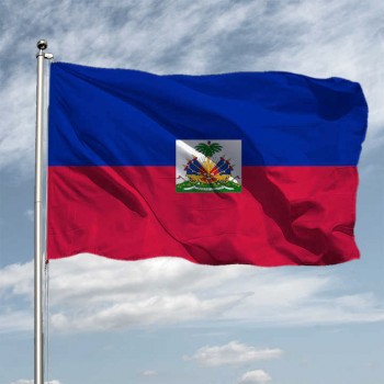 90 * 150 cm bandiere nazionali haitiane personalizzate 3x5 bandiera haitiana