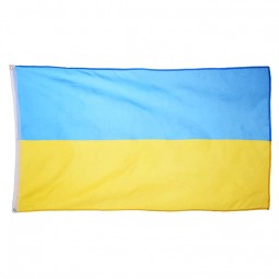 indoor outdoor polyester different kinds national flag Ukraine national flag 3*5ft