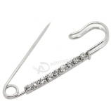 10 stuks zilverkleurige strass veiligheidsspelden broches sieraden voor rokken trui sjaal revers hoed