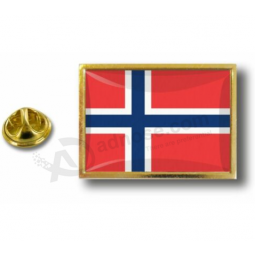 Alfileres Pin Badge Pin's Metal con clip Mariposa Bandera Noruega Noruega