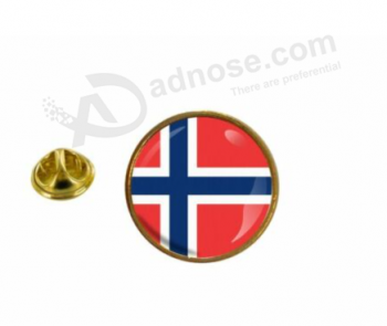 Spille Spilla Distintivo Spilla Bandiera Norvegia Norvegese Rotondo Roundel