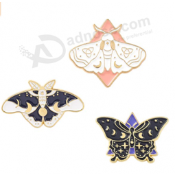 Butterfly Enamel Pins Set Cool Horror Enamel Lapel Pins Brooches for Backpacks Steampunk Badge Jewelry for Women