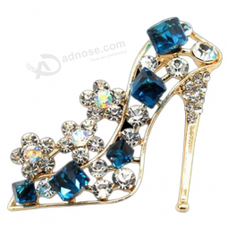 Shuiniba High Heels Schuhe Form Brosche Pin für Frauen Bräute erstellt Brosche Größe 4,2×3,9 cm