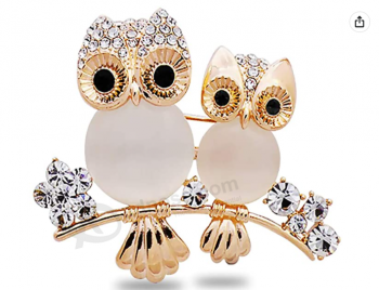 Comelyjewel Broche Uil Vorm Strass Bedekte Kristal Schoonheid Broche Pin Sjaals Sjaal Clip Voor Vrouwen Dames