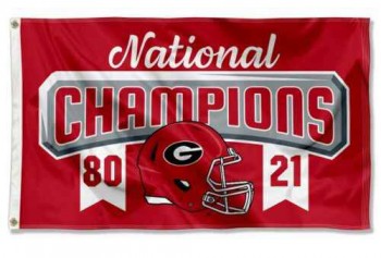 Custom 2022 National Champions Georgia Bulldogs 3x5 Flag Banner-Design 20