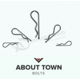 R Clips Zincato lucido che tiene i perni divisi Beta per perni con testa