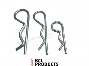 Zinc Plated R Clips - Retaining Split Pin - Pins for Clevis - Choose Size