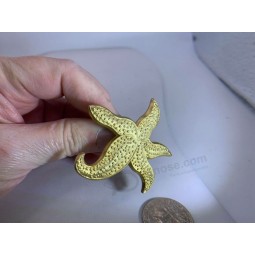 Estrella de Mar Gran Broche de Oro Vintage V-3450