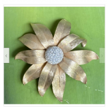 VINTAGE GROTE PRACHTIGE STRASS MARVELLA BLOEM BROCHE PIN