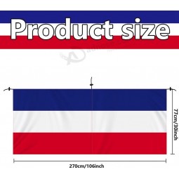 2 stücke patriotische Wimpelketten Dekorationen - 8,9 x 2,5 Fuß 4. Juli im Freien hängende Bannerflagge, USA Rot weiß blau Streifen Flagge zum Unabhängigkeitstag