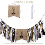 Baby's 1e verjaardag Banner - Ins stijl gouden serie thema Pull Flag hoge stoel Banner gepersonaliseerde Baby verjaardagsfeestje decoratie Banner