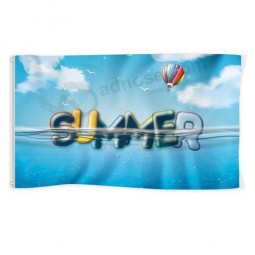 Bandiera estiva 3x5 Ft Banner Decorazioni Piscina Anatra Swim Ring Yard Sign Party Supplies