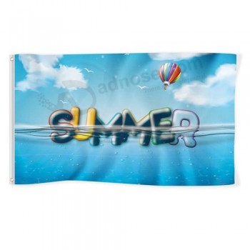 Sommer Flagge 3x5 Ft Banner Dekorationen Schwimmbad Ente Schwimmen Ring Hof Zeichen Party Zubehör