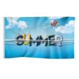 Zomer Vlag 3x5 Ft Banner Decoraties Zwembad Eend Zwemring Yard Sign Feestartikelen