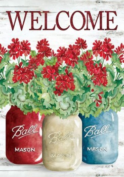 Tamaño de jardín, 12 x 18 pulgadas, bandera decorativa de doble cara, con licencia y derechos de autor, impresa en los EE. UU.