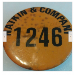 natkin & company Vtg Pin Pinback Badge Button Mitarbeiternummer 1246