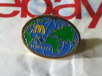 Vintage Rare Schenker McDonalds Logistikunternehmen Affiliate Button Brosche Anstecknadel