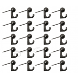 Push Pin Hanger 20PCS Testa Tonda in Lega di Zinco Nero Push Pin Picture Ganci Decorativi Puntine da Disegno Chiodi Appesi per Impiccagione