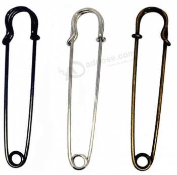 6 stuks 4 inch grote galvaniserende legering heldere metalen veiligheidsspelden sjaals gesp sjaal clip sieraden broche doe-het-zelf accessoires voor kleding vergrendelen ornamen