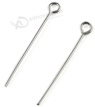 E-eccezionale 200pcs 25mm Lega di Metallo Placcato Argento Occhio Testa Pins Gioielli Making Accessori Ciondolo Fai Da Te Forniture