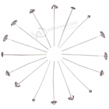 60 stuks 51mm/53mm/54mm Tibetaanse stijlen zilver Toon legering hoofd pinnen, 5 van antieke zilveren sieraden hoofd pinnen voor het vervaardigen van Earring