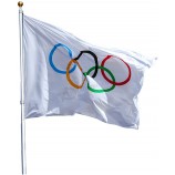 Bandera olímpica 2022 3x5ft Juegos Olímpicos de Invierno Decoración Anillos Bandera con Lona Header Grommets Al Aire Libre