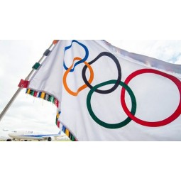 Chinese manufacturer wholesales custom Olympic flags