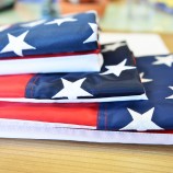 3X5フィートの旗、青、白、星、黒、白、アメリカの刺繍旗