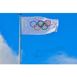 Olympic Rings 5'x3' Flag Winter Summer Olympic National Supporters