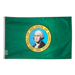 Bandera del estado de Washington 3x5FT George WA Poliéster Olympia Regalo Garage Hombre Cueva Estados Unidos