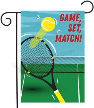 Tennis Garden Flag Sport Racchetta Palla12,5