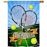 Tennis Belangen Sport Decoratieve Verticale Huisvlag, 28