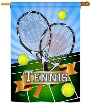 Tennis Interests Sports Decorative Vertical House Flag, 28＂ x 40＂