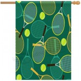 InteressePrint Tennisrackets Polyester Huisvlag 28 x 40 Inch Decoratieve Tuinvlag Huwelijksverjaardag Outdoor Decor