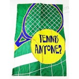 Groothandel op maat gemaakte tennis tuinvlaggen van hoge kwaliteit