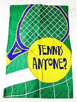 Groothandel op maat gemaakte tennis tuinvlaggen van hoge kwaliteit