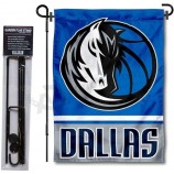 Bandera de jardín de los Dallas Mavericks con soporte de soporte de alta calidad