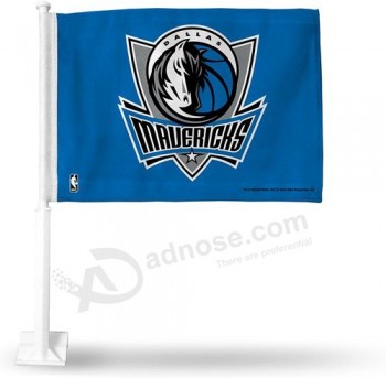 Bandiera per auto NBA Dallas Mavericks con asta inclusa