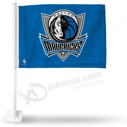 NBA Dallas Mavericks autovlag met meegeleverde paal