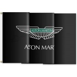 Aston Martin Autovlag 3 × 5 voet (90x150cm) met 2 messing ringen, duurzaam en kleurvast. 8