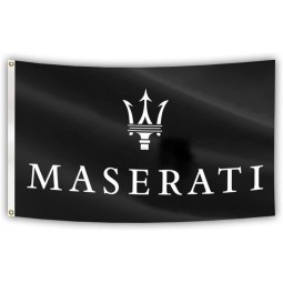 Maserati Car Flag 3x5 FT Fade Resistant For Car Logo Flag, Car Fans Flag,Car Logo Show
