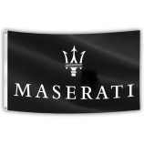Maserati Car Flag 3x5 FT Fade Resistant per la bandiera del logo dell'auto, bandiera dei fan dell'auto, mostra il logo dell'auto