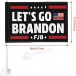 2 Packs FJB Lets Go Branson Car Flags 12 X 18 Inches Double Sided,FJB American Flags for Car Window Decor 18" W X 12" H (Without Flagpole)