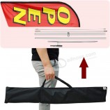Bandiera aperta, 11FT Insegne aperte per le imprese, ora aperte Banner pubblicitario Swooper Flag per le vendite in negozio (bandiera di piume aperte)