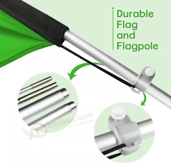 Pneumatici nuovi e usati Swooper Windless Flag e Pole Kit, 11 Ft Feather Flag per la vendita di pneumatici, Advertising Feather Banners Signs con Flag Pole