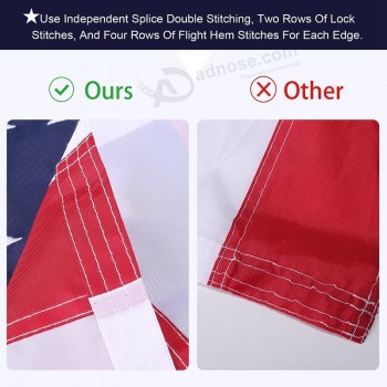 2x4 amerikanische Flagge im Freien - schwere amerikanische Flagge 2 x 4 im Freien Us USA Flagge 2x4 im Freien