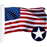 G128 Combo Pack: Американский флаг США 3x5 футов с вышитыми звездами и Флаг штата Техас 3x5 футов с вышивкой